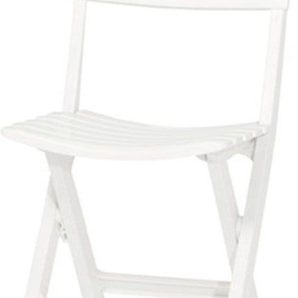 1x Robuuste kunststof klapstoel | Wit | tuinstoel bistrostoel balkonstoel campingstoel |Opvouwbaar | Relaxen |46 cm x 41 cm x 78 cm
