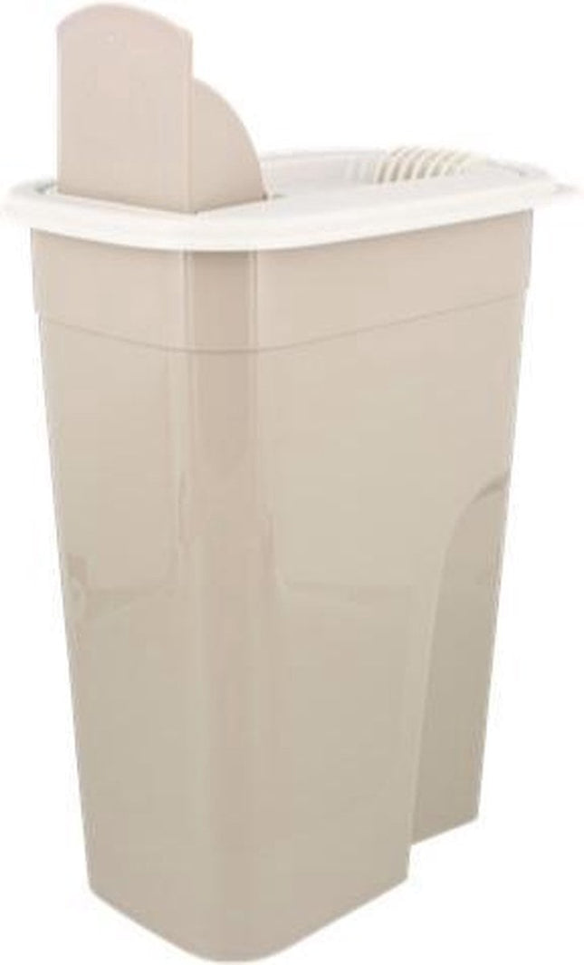 Voedselcontainer 4 liter Beige - Dierenvoer bewaarbox - Voercontainer Voor Hond en Kat