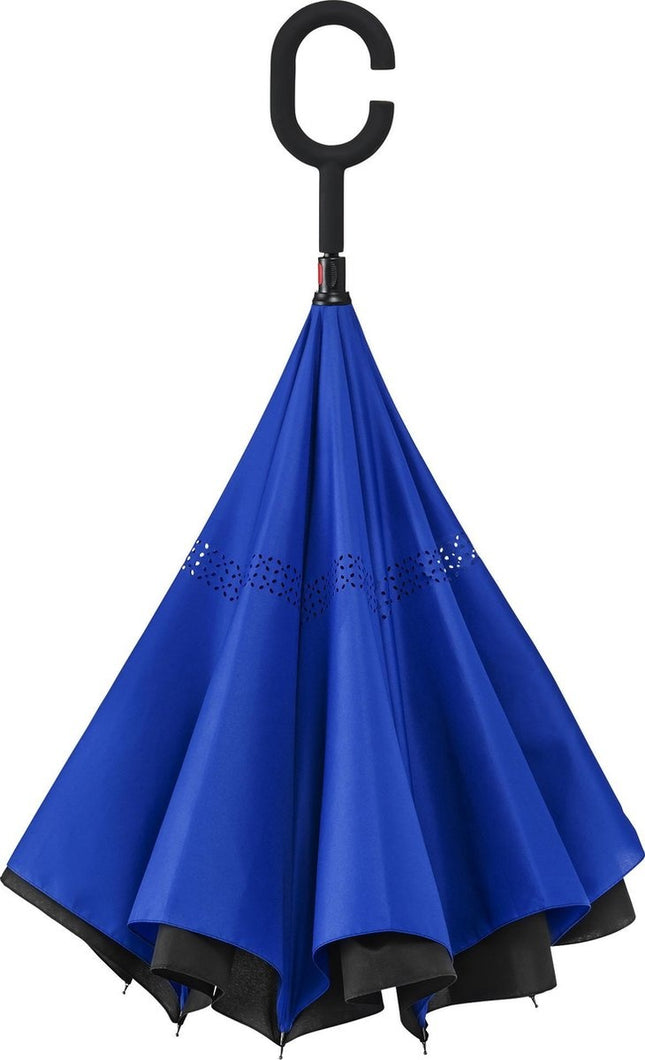 Paraplu - Inside Out Paraplu - Windproof - Ø 107 cm - Blauw
