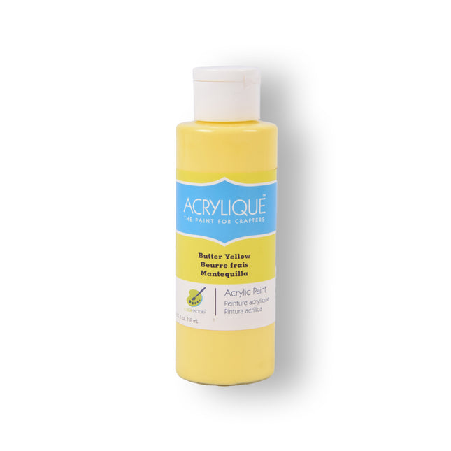 Boter Geel: Hoogwaardige Merkloze Acrylverf voor Schilderen en Knutselen – 118ml