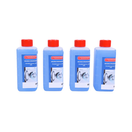 Diepe Reinigingskracht voor Uw Wasmachine - Blauwe Wasmachinereiniger - 4x500ml Flessen - 2160g