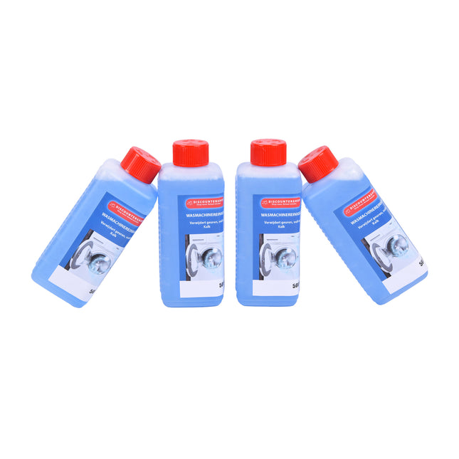 Diepe Reinigingskracht voor Uw Wasmachine - Blauwe Wasmachinereiniger - 4x500ml Flessen - 2160g