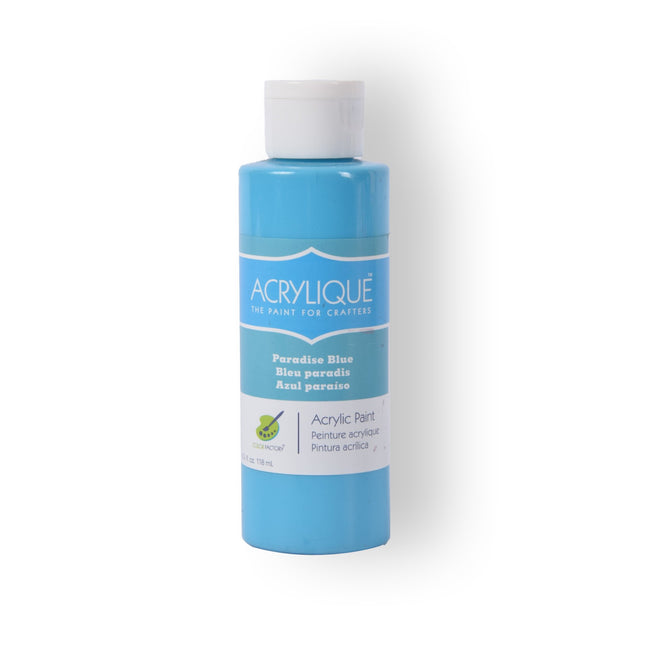 Merkloze Acrylverf in Paradise Blue: Uitstekend voor Creatieve Schilderijen en Knutselprojecten – 118ml
