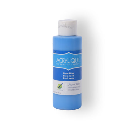 Neon Blauwe Acrylverf van Uitstekende Kwaliteit zonder Merk - Geschikt voor Schilderen en Knutselen - 118ml