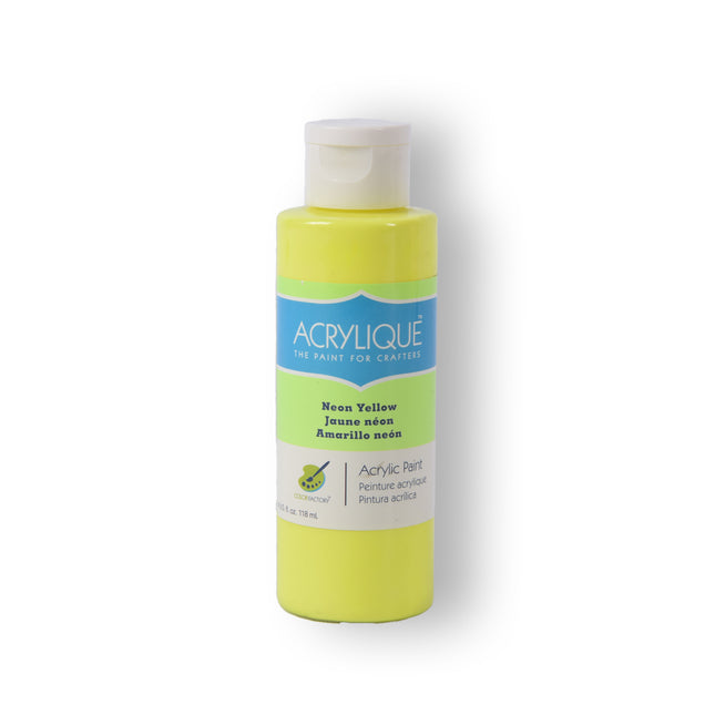 Levendige Neon Gele Acrylverf - Premium Kwaliteit voor Schilderen en Knutselen - 118ml