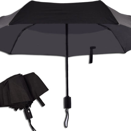 10x Automatische Stormparaplu - Paraplu – Automatisch, Opvouwbaar & Windproof tot 70 - 80 km p/u - Ø 95 cm - 7 panelen - Dubbele Laag - Zwart