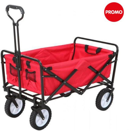 Opvouwbare Bolderkar – Multifunctionele Kar – Handwagen - 90x50x100cm – Rood