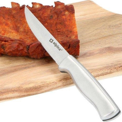 Steakmes 8 stuks 22.5cm - RVS steakmes 8 stuks