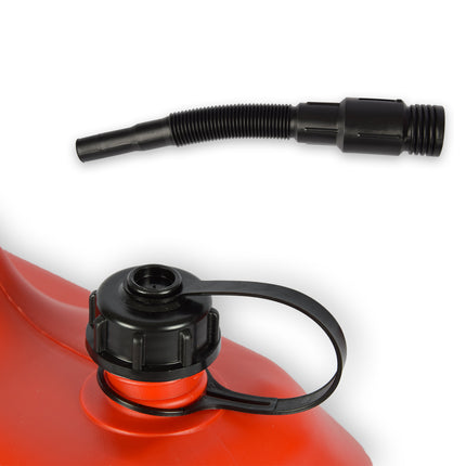 2x | Jerrykan | met trechter | Rood | Polyethylene | met afsluitbare kap | 20 liter | Benzinekan | Jerrycanhouder | 38cm*22cm37cm