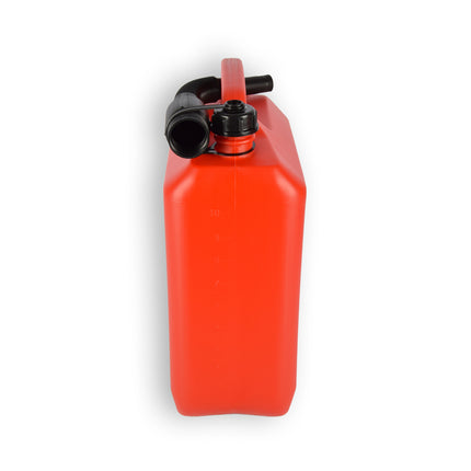 1x | Jerrykan | met trechter | Rood | Polyethylene | met afsluitbare kap | 10 liter | Benzinekan | Jerrycanhouder | 37.5cm*14.5cm*26.5cm