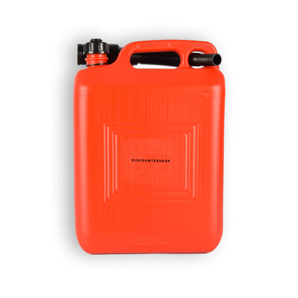 1x | Jerrykan | met trechter | Rood | Polyethylene | met afsluitbare kap | 10 liter | Benzinekan | Jerrycanhouder | 37.5cm*14.5cm*26.5cm