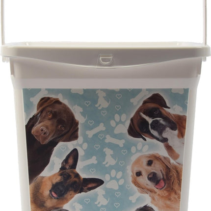 Set van 2x Voeropslag | Voercontainer katten | Droogvoer | Kat/kitten | Dieren | Bewaarbox | voedselcontainer | 6liter 23x18x24,5cm 300g | dierenvoeding| Topper!