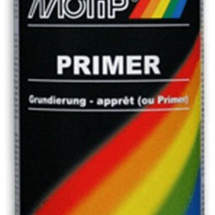 Spuitbus Lak Motip set 4 stuks - Spuitbus mat zwart verf Matt Black - Spuitbus zijdeglans zwart verf - Spuitbus hoogglans zwart verf - Spuitbus Grondverf Primer zwart verf of Grondverf met inhoud van 500ML