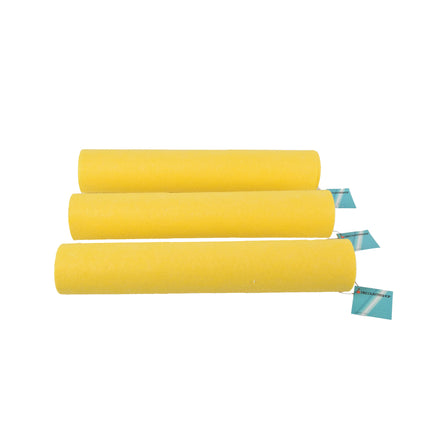 Set van 3 Gele Microvezel Schoonmaakdoeken - 4M Lengte | 38cm Breedte | 70% Viscose, 30% Polyester | 540g Gewicht | Hoogwaardige Poetslappen