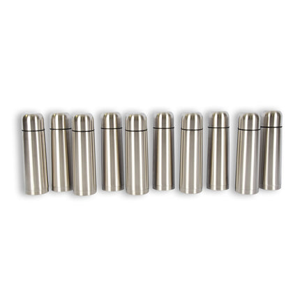 10x | Thermosfles | Isoleerfles | zilver | Thermoskan | 750ml | RVS thermosfles | Isolatiekan | Drinkfles | 8cm*28.5cm