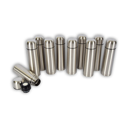10x | Thermosfles | Isoleerfles | zilver | Thermoskan | 750ml | RVS thermosfles | Isolatiekan | Drinkfles | 8cm*28.5cm