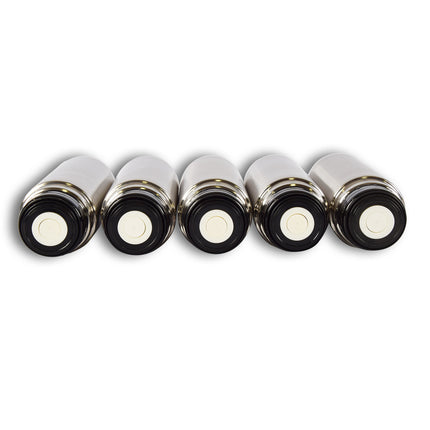 5x | Thermosfles | Isoleerfles | zilver | Thermoskan | 750ml | RVS thermosfles | Isolatiekan | Drinkfles | 8cm*28.5cm