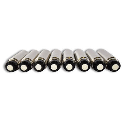 8x | Thermosfles | Isoleerfles | zilver | Thermoskan | 750ml | RVS thermosfles | Isolatiekan | Drinkfles | 8cm*28.5cm