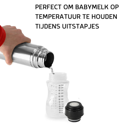 Thermosfles 1 Liter – Babymelk Warm Houden – 8 uur Warm, 4 uur Koud – RVS Isoleerfles voor Babyvoeding, Koffie & Thee – Waterfilters en Drinkflessen - Dubbelwandige Thermosfles voor Kamperen en Outdoor