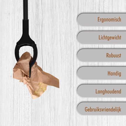 Set van 2 Grijpstokken 1 Meter - Ergonomische Lange Grijparmen voor Afval & Zwerfvuil - Afvalgrijpers voor Ouderen en Invaliden