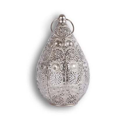 Waxinelichthouders | Kaarsenhouders | Metalen | Kandelaar | zilverige | Theelichthouder | Lantaarn | 22cm*17.5cm 