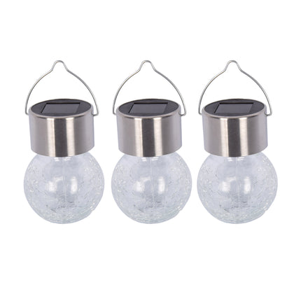 Sierlijke Zonne-lampen Set voor Stemmige Tuinverlichting - 3 SOLAR Lampen – Zilver