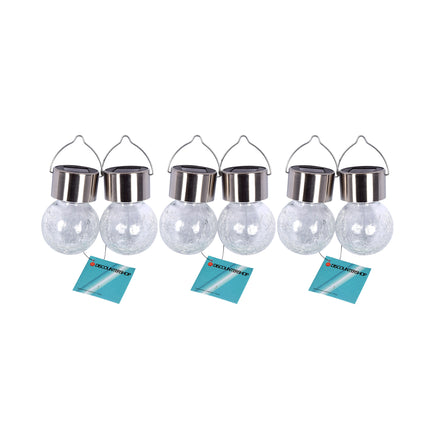 6stuks Sfeervolle Zonne-lampen - 9cmx6cm voor Jouw Tuin: Duurzaam, Stijlvol en Efficiënt! Ni-Mh 1.2V en incl. Batterijen