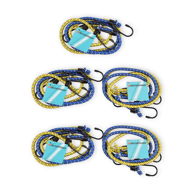Zorgeloos Vervoeren met 10x Stevige Spinbinders (80cm). Blauw & Geel! 