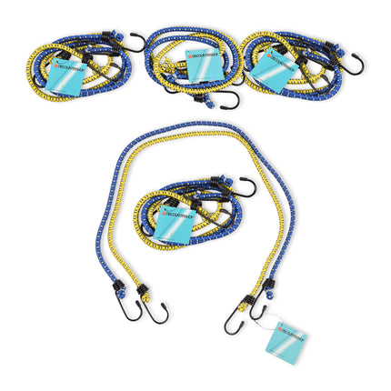 Zorgeloos Vervoeren met 10x Stevige Spinbinders (80cm). Blauw & Geel! 