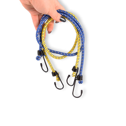 Zorgeloos Vervoeren met 10x Stevige Spinbinders (80cm). Blauw & Geel! 