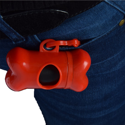Poepzakjes en Accessoires - Hondenpoepzakjes, Houder en Dispenser - Rood, Kunststof - 0.04 kg - 8 cm x 3.5 cm