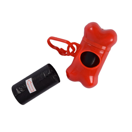 Poepzakjes en Accessoires - Hondenpoepzakjes, Houder en Dispenser - Rood, Kunststof - 0.04 kg - 8 cm x 3.5 cm