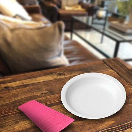 Set Van 3 Keukendoeken van Polyester en Katoenmix - Schoonmaaktextiel - Roze - 30x40 cm