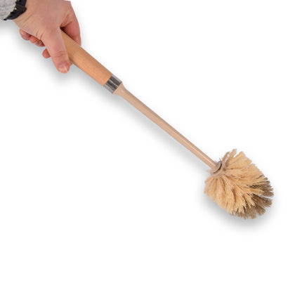 WC borstel | Toiletborstel | wit/bruin/beige | Badkameraccessoires | Kunstof | Schoonmaakartikelen | WC-reiniger | 44cm*9cm*9cm