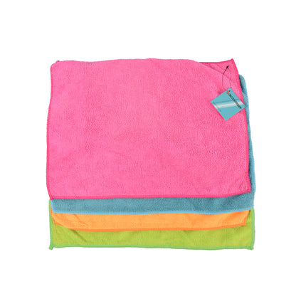 Kwalitatieve Microvezel Vaatdoekjes - Set van 4 - Assortiment Kleuren - Gemaakt van Polyester - Afmetingen 40x29cm – Schoonmaakproducten