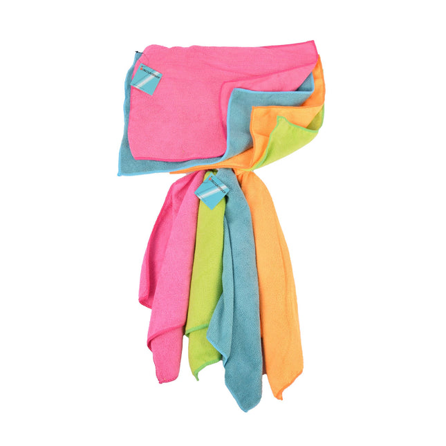 Kleurrijke Sopdoekjes Set van Microvezel - Praktische Reinigingsdoekjes voor Thuis - 2 Sets (8 Doeken) - 40cm x 29cm - Gemaakt van Polyester