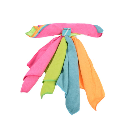 Kleurrijke Sopdoekjes Set van Microvezel - Praktische Reinigingsdoekjes voor Thuis - 2 Sets (8 Doeken) - 40cm x 29cm - Gemaakt van Polyester