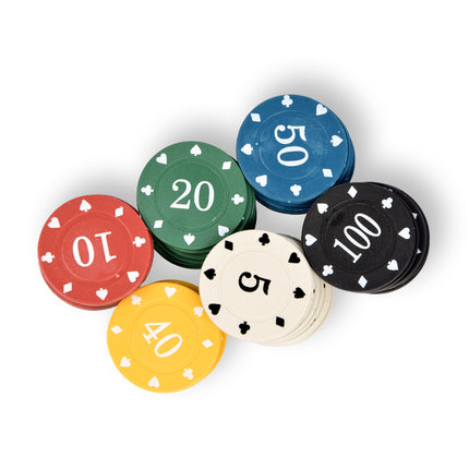 10 set| Poker chips | 480 stuks | Poker set | pokerspel | casino | kaartspel | pokeren | 20.5CMx6.5CMx5CM