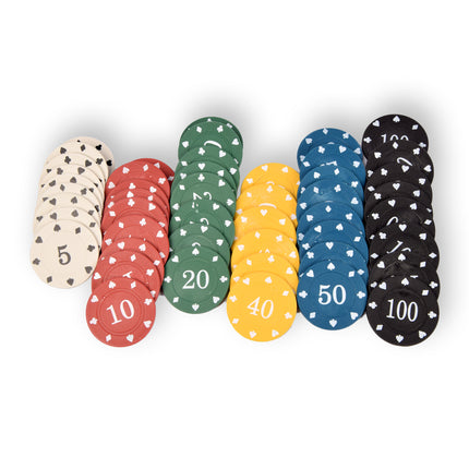 10 set| Poker chips | 480 stuks | Poker set | pokerspel | casino | kaartspel | pokeren | 20.5CMx6.5CMx5CM