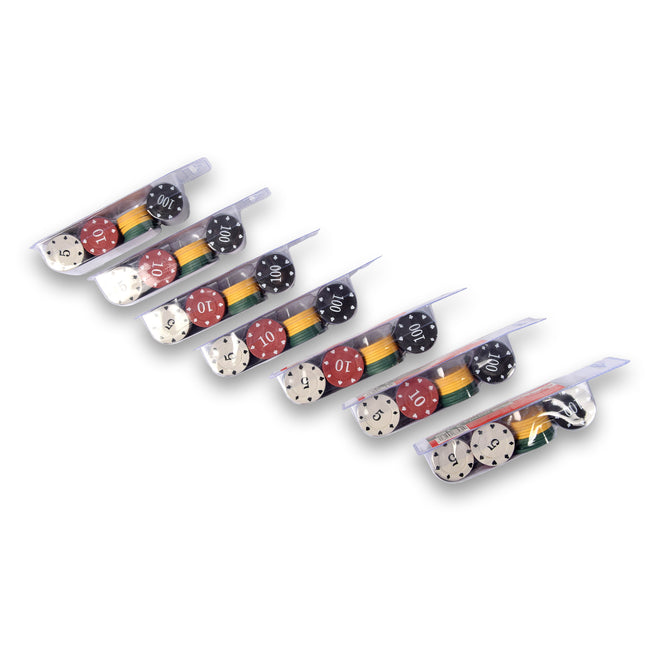 7 set| Poker chips | Poker set | pokerspel | casino | Inclusief 300+ Chips | pokeren | 20.5CMx6.5CMx5CM