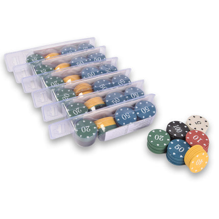 7 set| Poker chips | Poker set | pokerspel | casino | Inclusief 300+ Chips | pokeren | 20.5CMx6.5CMx5CM