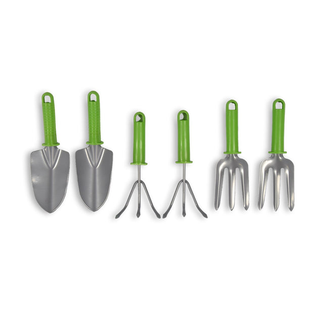 Tuingereedschap | Schoffel | 3-delig | roestvrij staal | Tuinieren | 448g | Tuinonderhoud | Tuingereedschap set | Tuinspullen | 37 x 6 x 13 cm 