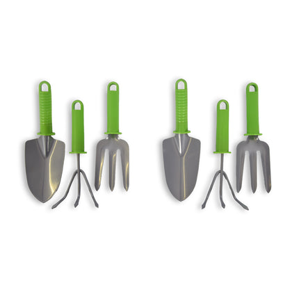 Tuingereedschap | Schoffel | 3-delig | roestvrij staal | Tuinieren | 448g | Tuinonderhoud | Tuingereedschap set | Tuinspullen | 37 x 6 x 13 cm 