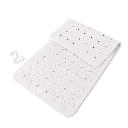 Witte Badmat Set van Natuurlijk Rubber | Antislip Douchemat | 76cm x 36cm | 5 Stuks