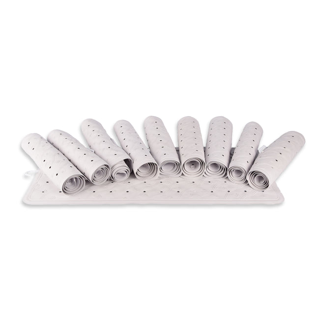 Stijlvolle Badkamermat Set in Wit - 76cm x 36cm - Duurzaam 100% Natuurlijk Rubber - 10 stuks