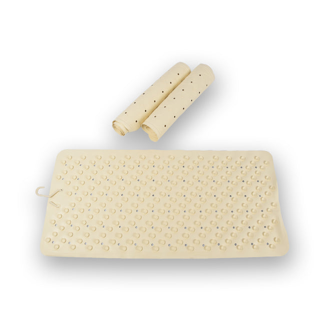 3x | Anti-Schimmel | beige | Badmat | rubber | Badkamer mat | Diameter:102cm | Douchemat | 36cm*76cm