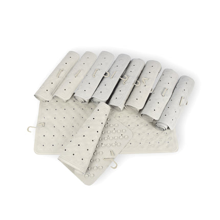 Bulkverpakking Grijze Anti-Schimmel Badmat - 10 stuks - Duurzaam - Natuurrubber - 76cm x 36cm