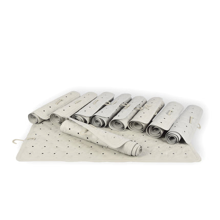 Bulkverpakking Grijze Anti-Schimmel Badmat - 10 stuks - Duurzaam - Natuurrubber - 76cm x 36cm