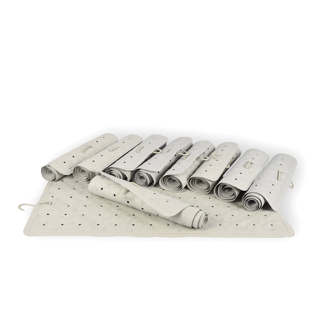 Bulkverpakking Grijze Anti-Schimmel Badmat - 10 stuks - Duurzaam - Natuurrubber - 76cm x 36cm