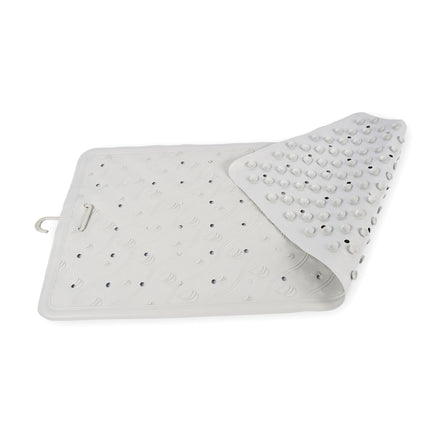 Grijze Anti-Schimmel Badmat - 4-pack - Duurzame Douchemat - Gemaakt van 100% Natuurrubber - Afmetingen: 76cm x 36cm